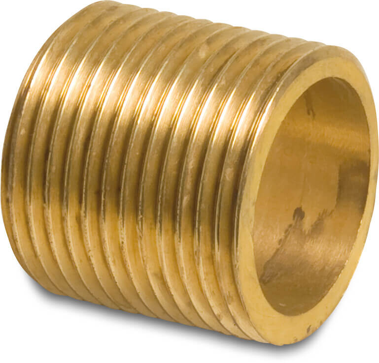 Profec Nr. 531 Smooth nipple brass 1/4" male thread 40bar 20 mm